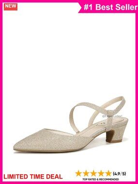 Kitten Heel Pump Pointed Toe Faux Leather Asymmetrical Strap